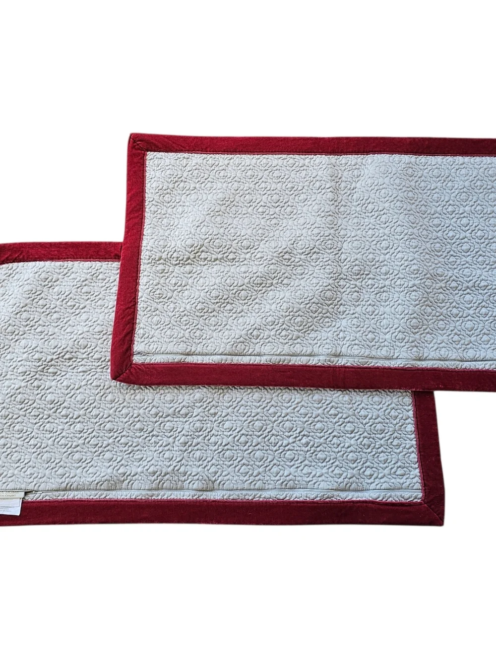 Nina Campbell King Pillow Shams Red Velvet Grandmillennial Cottagecore Old Money